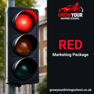 grow your driving school's red marketing package