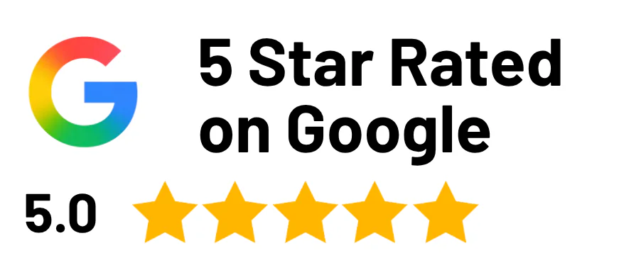 5 star rated on google